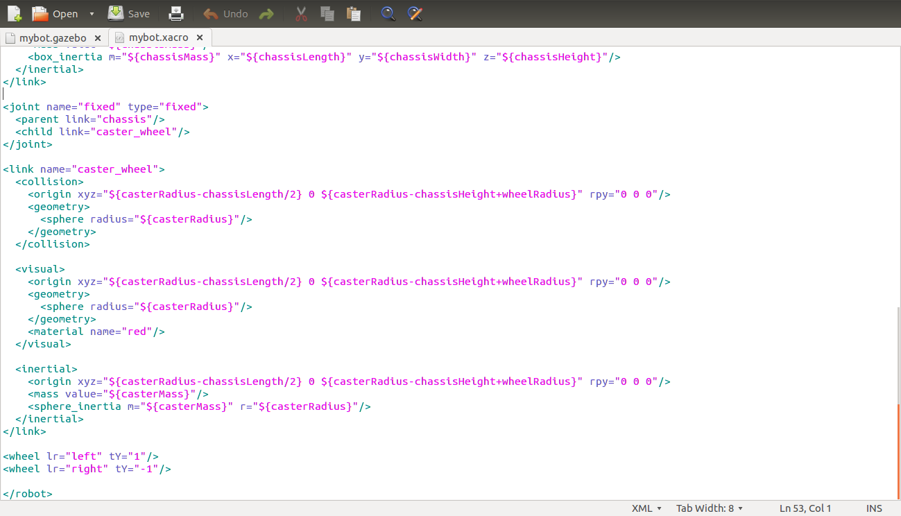 mybot.xacro part3