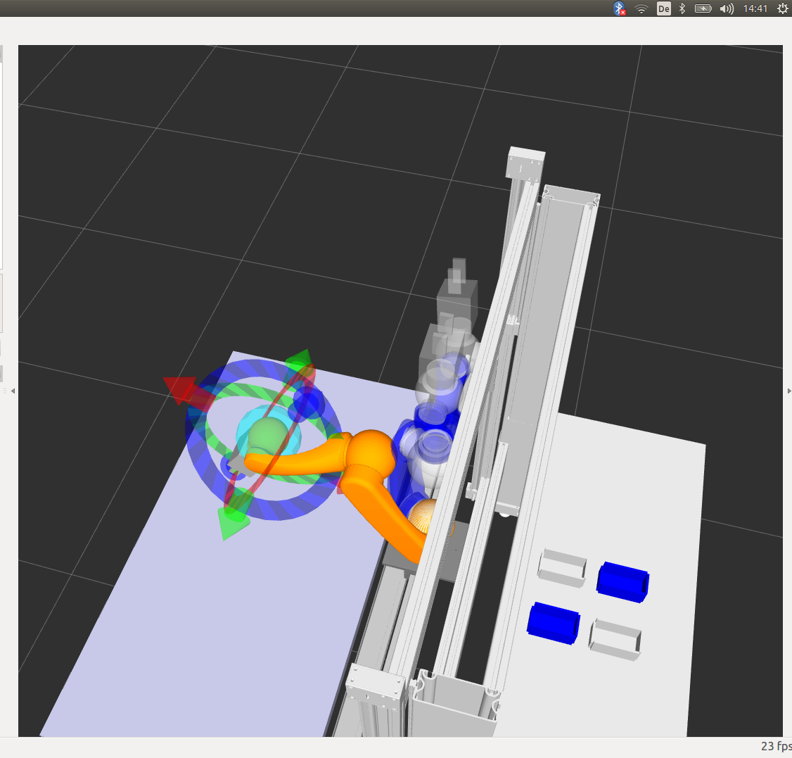 Robot touching the Frame